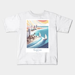 Mexico - Cancun Beachfront Bliss Kids T-Shirt